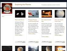 Tablet Screenshot of exploringplanets.wordpress.com