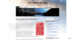 Desktop Screenshot of dayistartedreading.wordpress.com