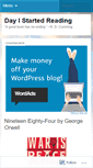 Mobile Screenshot of dayistartedreading.wordpress.com