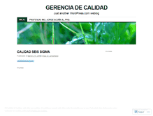 Tablet Screenshot of gerenciadecalidad.wordpress.com