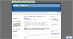 Desktop Screenshot of cleanwriting.wordpress.com