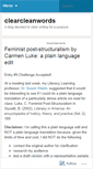 Mobile Screenshot of cleanwriting.wordpress.com