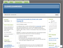 Tablet Screenshot of cleanwriting.wordpress.com
