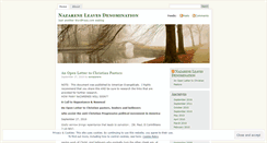 Desktop Screenshot of exnazarene.wordpress.com