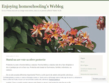 Tablet Screenshot of enjoyinghomeschooling.wordpress.com