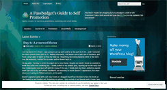 Desktop Screenshot of fussbudgetpromo.wordpress.com