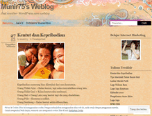 Tablet Screenshot of munir75.wordpress.com