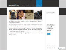 Tablet Screenshot of beccaportfolio.wordpress.com
