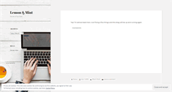 Desktop Screenshot of lemonandmint.wordpress.com