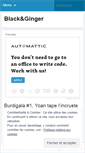 Mobile Screenshot of blackndginger.wordpress.com
