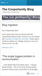 Mobile Screenshot of cosportunity.wordpress.com