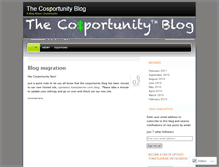 Tablet Screenshot of cosportunity.wordpress.com