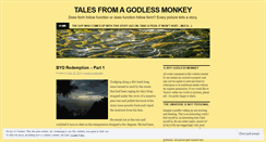 Desktop Screenshot of godlessmonkey.wordpress.com