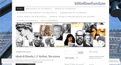 Desktop Screenshot of bibliofilosofiamilano.wordpress.com