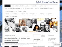 Tablet Screenshot of bibliofilosofiamilano.wordpress.com