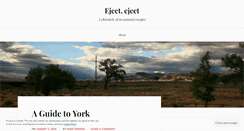 Desktop Screenshot of ejecteject.wordpress.com