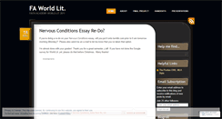 Desktop Screenshot of faworldlit.wordpress.com