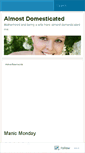 Mobile Screenshot of almostdomesticated.wordpress.com