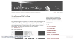 Desktop Screenshot of lakeoconeewedding.wordpress.com
