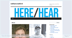 Desktop Screenshot of nathancrawford.wordpress.com