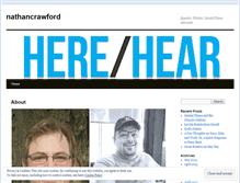 Tablet Screenshot of nathancrawford.wordpress.com