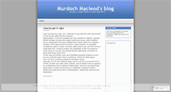 Desktop Screenshot of murdochmacleod.wordpress.com