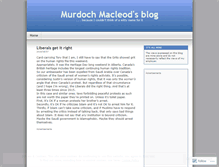 Tablet Screenshot of murdochmacleod.wordpress.com