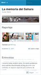 Mobile Screenshot of lamemoriadelsahara.wordpress.com