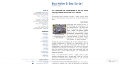 Desktop Screenshot of boanoiteeboasorte.wordpress.com