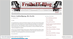 Desktop Screenshot of freiheitblog.wordpress.com
