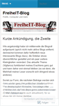Mobile Screenshot of freiheitblog.wordpress.com