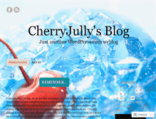 Tablet Screenshot of cherryjully.wordpress.com