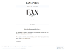 Tablet Screenshot of fanoptics.wordpress.com