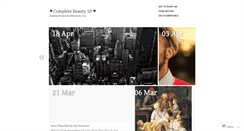 Desktop Screenshot of completebeauty1d.wordpress.com