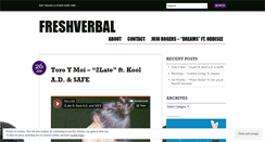 Desktop Screenshot of freshverbal.wordpress.com