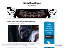 Tablet Screenshot of ninjadogcorps.wordpress.com