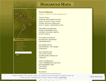 Tablet Screenshot of manasulomata.wordpress.com