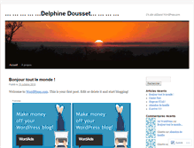 Tablet Screenshot of deldousset.wordpress.com