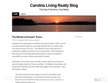 Tablet Screenshot of carolinalivingrealty.wordpress.com