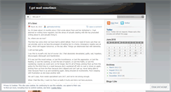 Desktop Screenshot of igetmadsometimes.wordpress.com