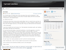 Tablet Screenshot of igetmadsometimes.wordpress.com