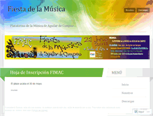 Tablet Screenshot of fiestadelamusicaaguilar.wordpress.com