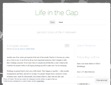 Tablet Screenshot of lifeinthegap.wordpress.com