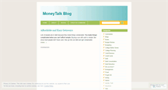 Desktop Screenshot of moneytalk.wordpress.com