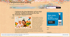 Desktop Screenshot of partybouncers.wordpress.com