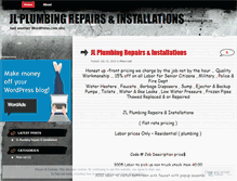 Tablet Screenshot of jlplumbing.wordpress.com