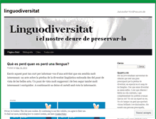 Tablet Screenshot of linguodiversitat.wordpress.com