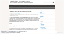 Desktop Screenshot of hispanicallianceforprosperity.wordpress.com
