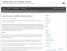 Tablet Screenshot of hispanicallianceforprosperity.wordpress.com