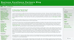 Desktop Screenshot of businessexcellencepartners.wordpress.com